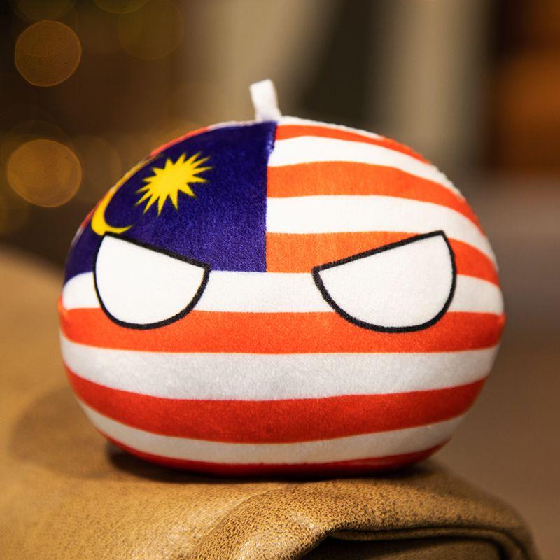Polandball National Ball Peripheral China Soviet Union Dumpling Pillow Anime Peripheral Figurine Doll Secondary Element Cute