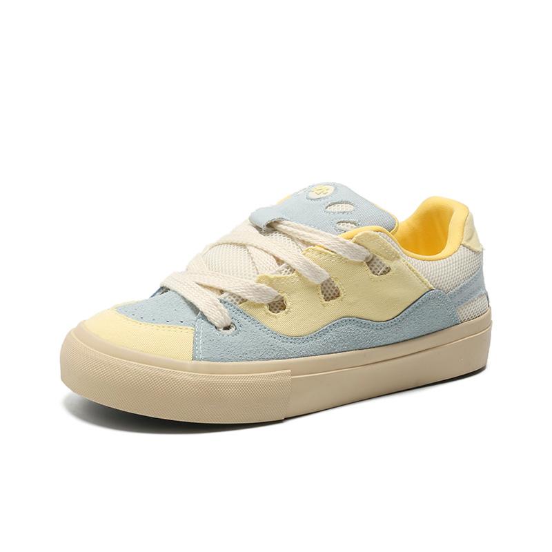 Students Skateboard Sneakers Men Blue Platform Mens Skateboarding Shoes Non Slip Streetwear Casual Sports Shoes Men