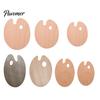 Wooden Paint Palette with Thumb Hole for Oil, Acrylic, Oval Wood Watercolor Painting, Oval-Shaped Art Tray Artists Left Right Handed
