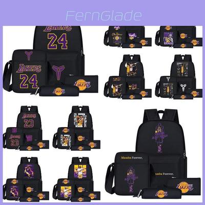Nba Cartoon Style Backpack For Teenage Boys Large Size 20l Capacity