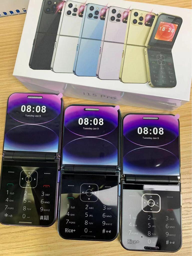 Cross-Border 2G Flip Phone for Seniors - Large Buttons & Flashlight