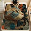 American Shorthair,pattern Flannel Blanket, High Quality Comfortable for All Seasons, Home Decor, Warmth and Comfort, Perfect for Gifts.