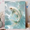 5D Round Pearl Painting Kit Elegant Fish Pattern DIY Handmade Rhinestone Art Home Interior Decor Gift