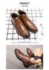 Men's High-Top Formal Brogue Boots - Autumn/Winter British & Korean Style