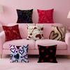Love Heart Pattern Cushion Cover Car Throw Pillow Case For Sofa Car Christmas Gift 40x40cm 45x45cm