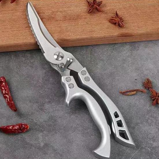 Durable Heavy Duty Labor-saving Aluminum Alloy Fish Turkey Poultry Shears for Cooking Poultry Shears