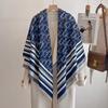  Luxury Brand Winter Women's Cashmere Scarf - Abstract Printed Tasseled Shawl Wrap, Pashmina Bandana & Elegant Poncho