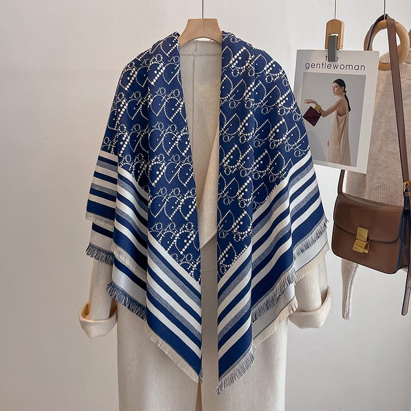 

Winter Women S Cashmere Scarf - Abstract Printed Tasseled Shawl Wrap Pashmina Bandana & Elegant Poncho