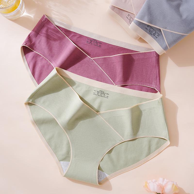 Women's Seamless Cotton Maternity Underwear with Antibacterial Crotch