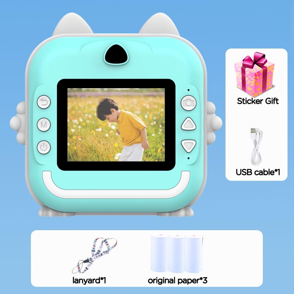 

Kids Camera Instant Print Children Digital Video Camera Photo Thermal Printing Educational Boys Girls Gift