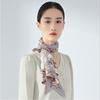 100% Mulberry Silk Square Scarf Double-sided Print Light Luxury Shawl Women Mom Fashion Accessory