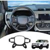 Steering Wheel Cover Trim Interior Accessories Compatible with Land Rover Defender 2020-2025 Car Steering Wheel Decoration Frame Trim,Steering Wheel