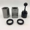 High Hardness 5C Collet Block Set with Case - Hex Collet Block, Square Collet Block and Collet Closer