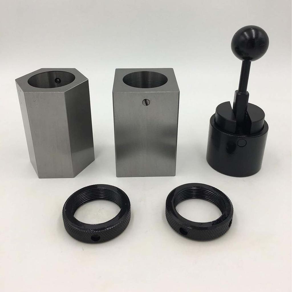 High Hardness 5C Collet Block Set with Case - Hex Collet Block, Square Collet Block and Collet Closer