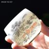 90/110ml Hand-painted Ceramic Tea Cup High Quality White Porcelain Teacups Handmade Portable Tea Bowl Exquisite Tea Accessories