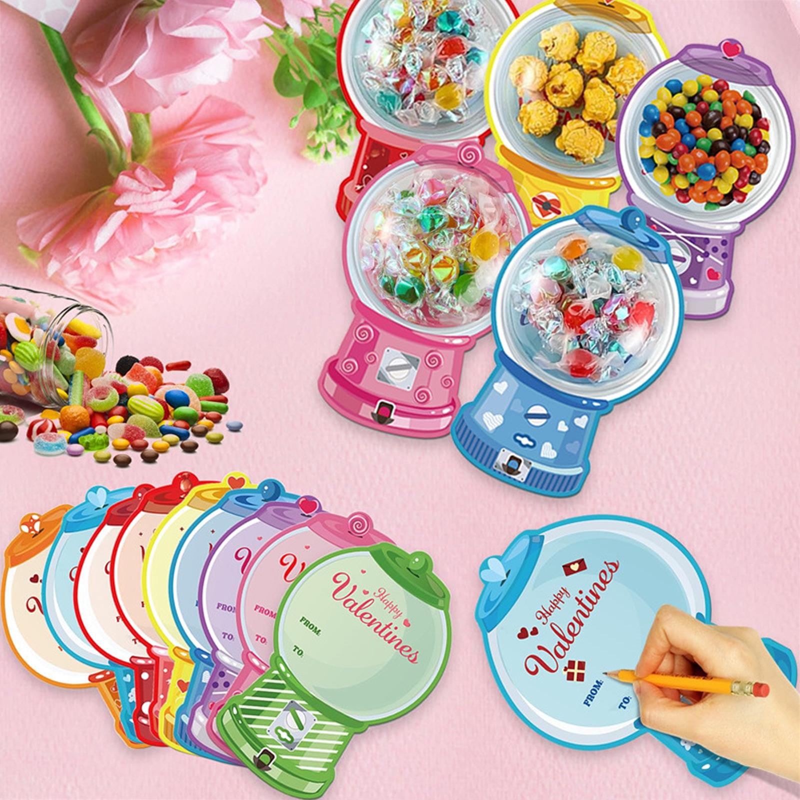 18/36 Pezzi Biglietti Portacaramelle San Valentino Biglietti Distributori di Caramelle per San Valentino Artigianato Fai da Te Scambio in Classe Regal