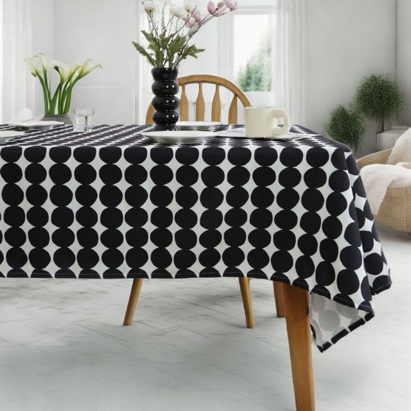 

[Новинка] Финский Инс Стиль Горошек Каменный Узор Ткань Маленькие Свежие Прихватки Скатерть Скандинавский Стиль Подушка на Обеденный Стол Small black dot] 90*90cm