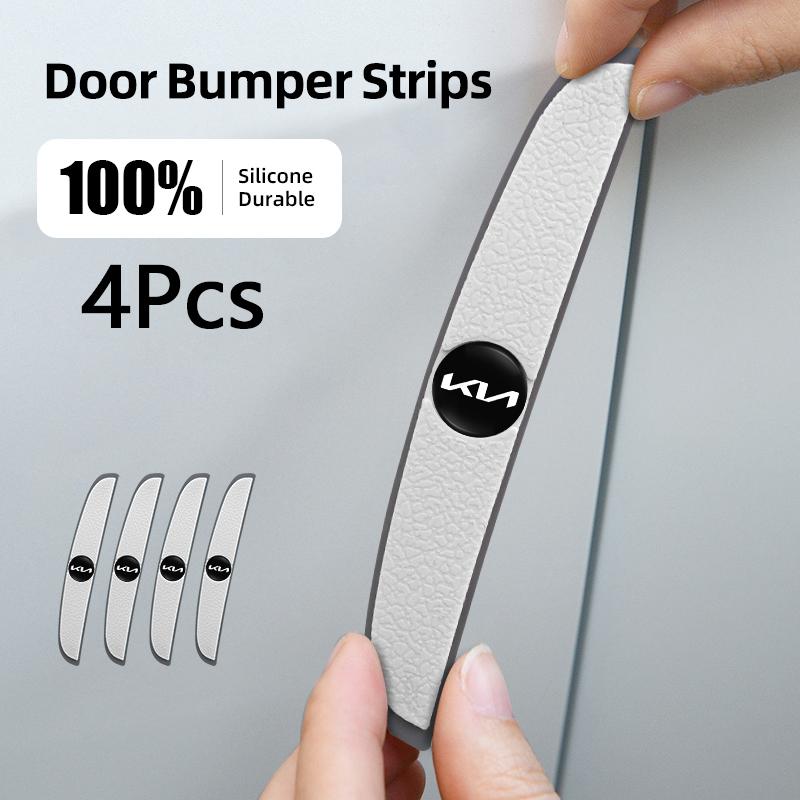 BGXIMK1 4Pcs Car Anti-collision Strip Silicone Protection Pad For KIA K3 Sportage Carnival K5 Seltos Pegas KX1 EV5 Sonet EV6 K4 EV3 Ceed