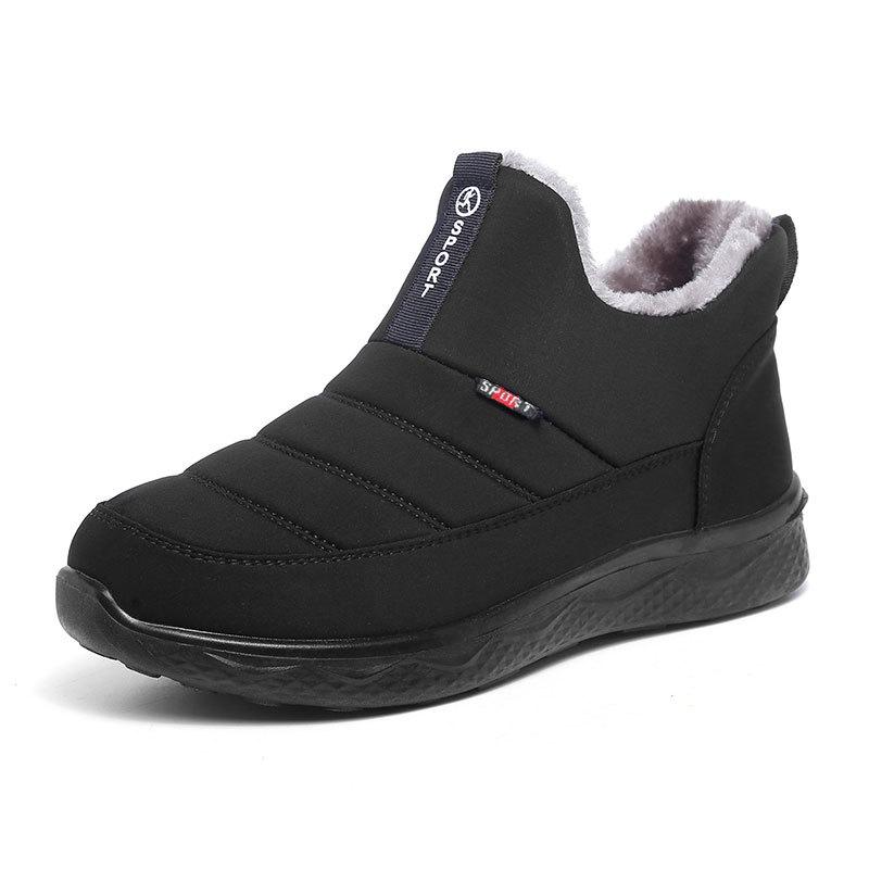 Snow Boots for Winter In Old Beijing with Thick Fleece and Middle-aged and Elderly Mothers Thick Soled Cotton Boots for Comfort