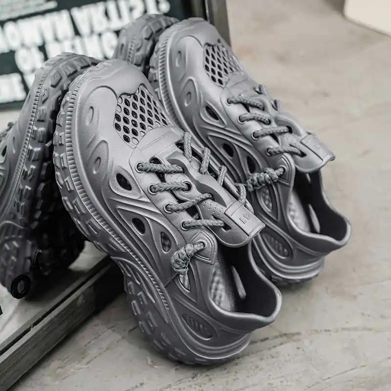 Fashion High Sole Rubber Sole Men Sneakers Size 46 Tennis Saddle Shoes Summer Men's Summer Sports Functional Stylish Funky