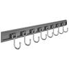 Punch-Free Space Aluminum Kitchen Utensil Hook Rack