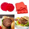 Versatile Eight Cavity Silicone Hamburger Patty Maker For Homemade Burger Delights