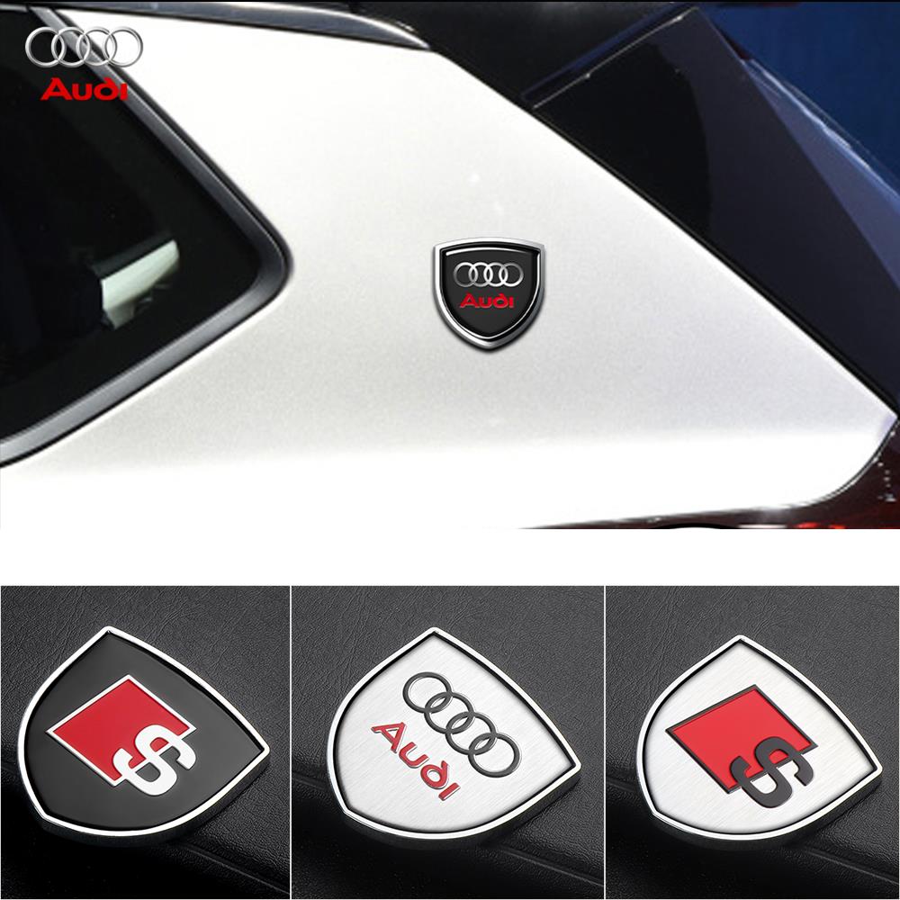1pc 3D Metal Car Badge Body Trunk Emblem Decoration Sticker For sq S Line A3 A4 B8 8P B9 8V B6 A5 Q7 A1 A6 Q3 Auto Accessories