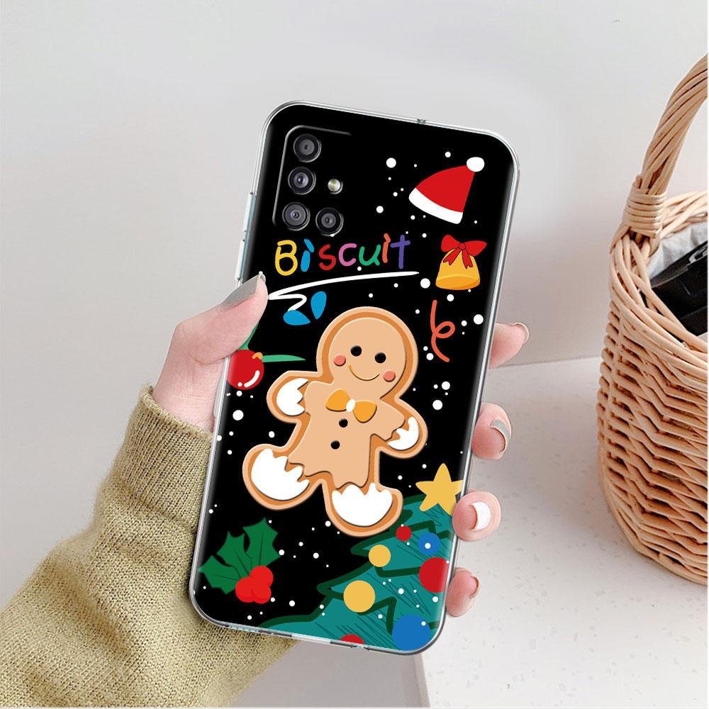 

Snowman Christmas Cute Clear Case For Samsung Galaxy A52 A12 A51 A32 A21s A71 A32 A22 50 A70 A31 A72 5G Phone Cover Samsung A03