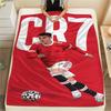 1PC CR7 Print Flannel Blanket, High Quality All Seasons, Home Decor, Warmth and Comfort, Perfect for Christmas Gifts