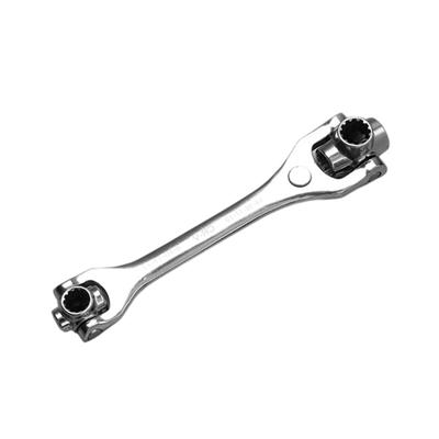 Professional Socket Wrench Spanner 8 In 1 Alloy Steel Construction 360°Swivel Head Tight Space Access 5/16in-3/4in