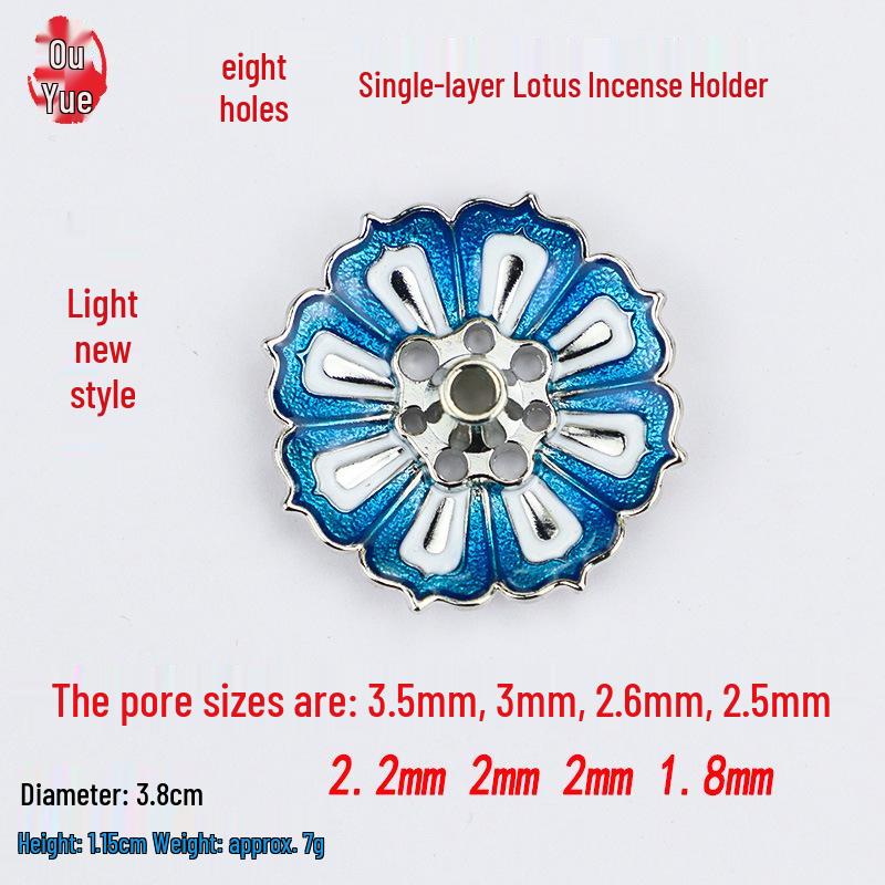 Ouyue Lotus Legierung Räucherstäbchenhalter: Zen Aromatherapie Drahtbrenner