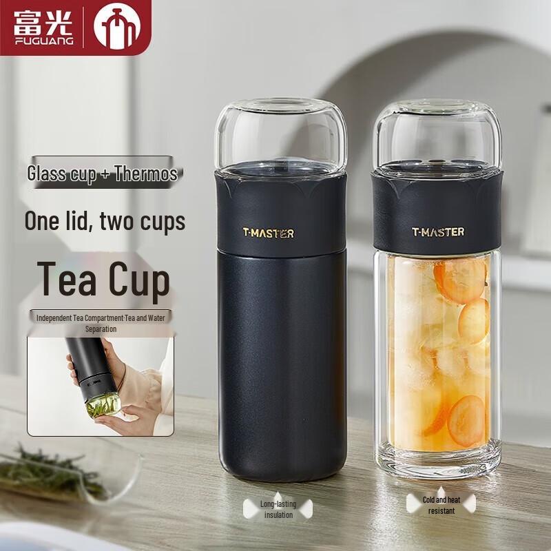 Fuguang Glass & Insulated Travel Cup Gift Set