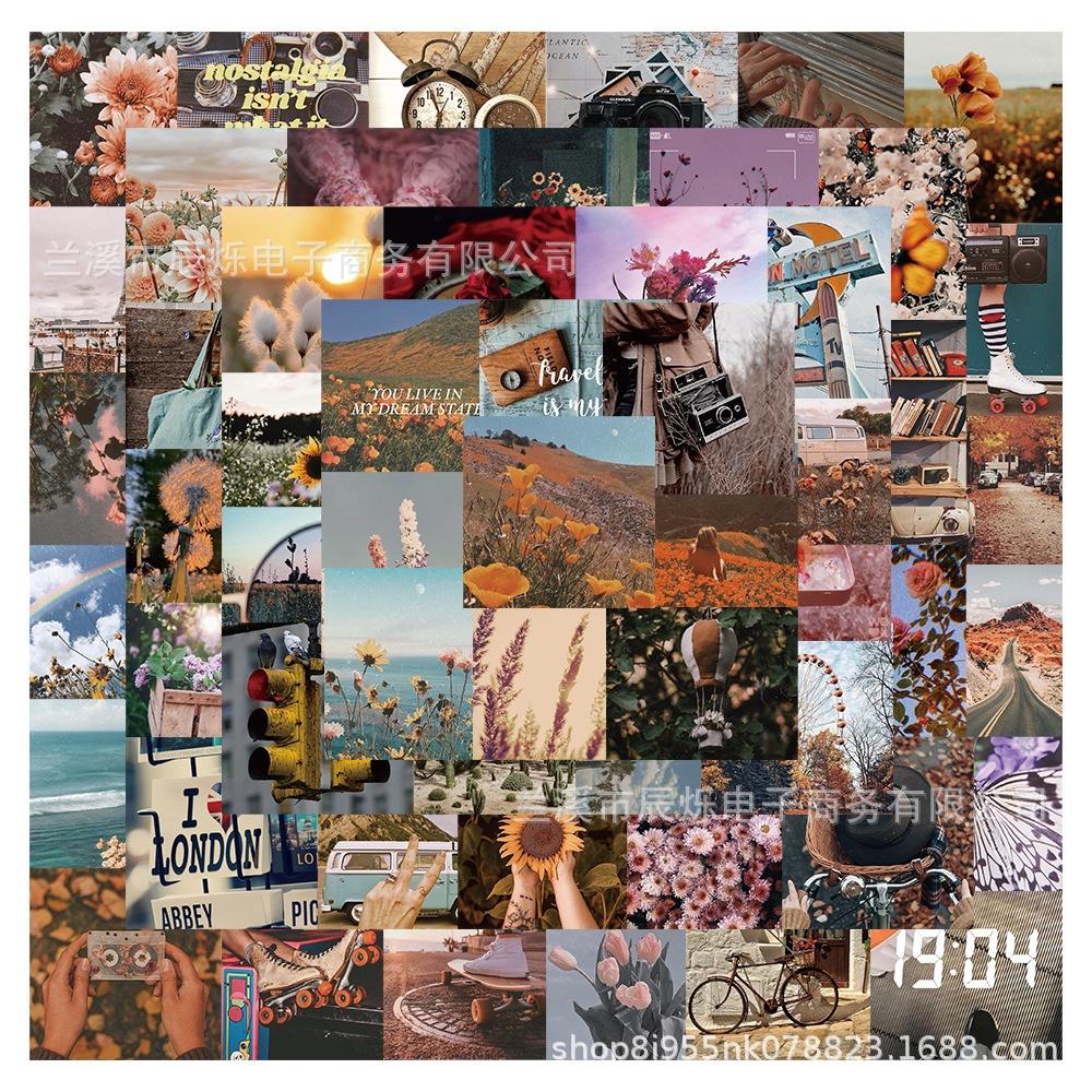Trendy Fresh Small Landscape Sticker Set 900 Pcs For Notebooks Laptops And Water Bottles