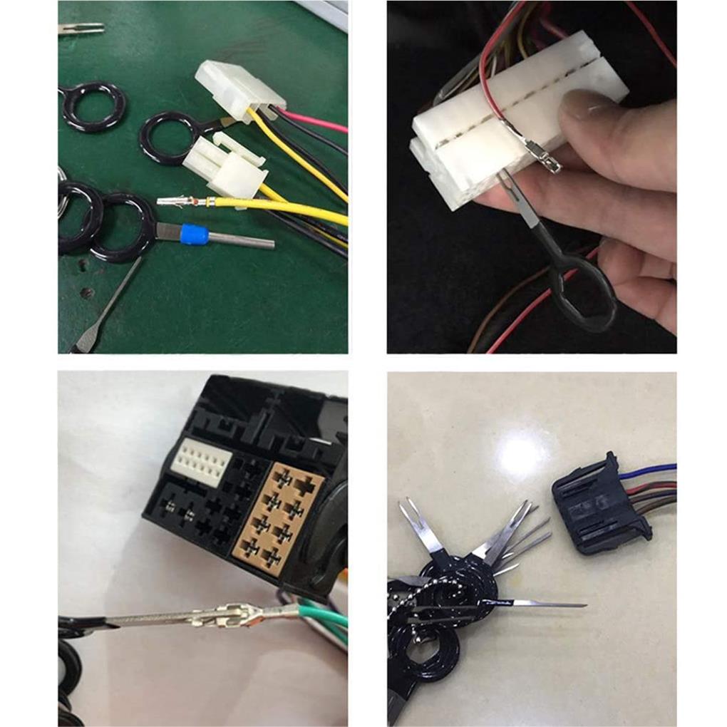 18 Pieces Car Terminal Ejector Removal Repair Tools Wiring Crimp Connector Stainless Steel Release Pullers