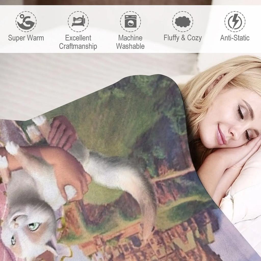 Prinzessin und das Bettelmädchen Überwurfdecke Steppdecke Sommerbettwäsche Decken Weiche Karomuster Gewichtete Decke