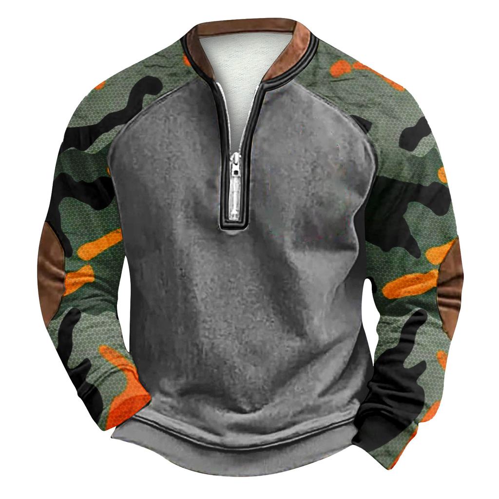 Herren Winter Sweatshirt mit Schnallenmuster