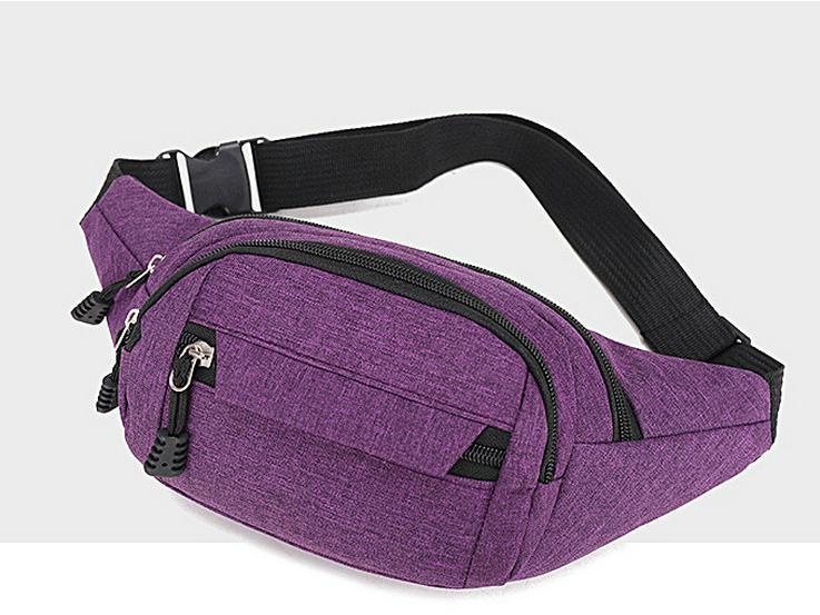 

Сумка-мессенджер унисекс через плечо и на пояс — многофункциональная и стильная для повседневного использования фиолетовый