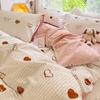 Luxury 100% Cotton Floral Duvet Cover Set 3-Piece (1 Duvet Cover + 2 Pillowcases) - Wrinkle-Free, Hotel Quality Bedding Set