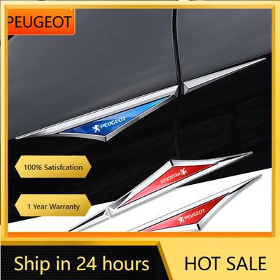 Pegatina para Coche 2025 Emblema Letras de Coche Caliente Calcomanía de Hoja de Guardabarros Pegatinas Protectoras para Carrocería Para Peugeot 407 508 2008 5008 307 308 3008 20