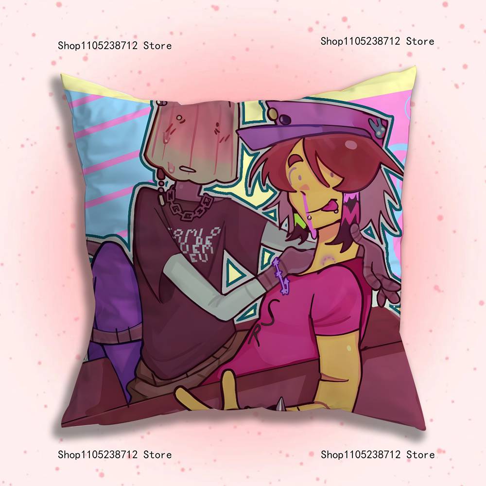 R-Regretevators I-Infected And L-Lampert Pillowcase Cushion Plush Cartoon Anime Kawaii Decoration Kids Birthday Cute Gifts