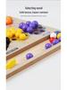 Kindergarten Sinnes-Perlen-Sortier- und Auffädelspielzeug zum Farbenlernen und für die kognitive Entwicklung
