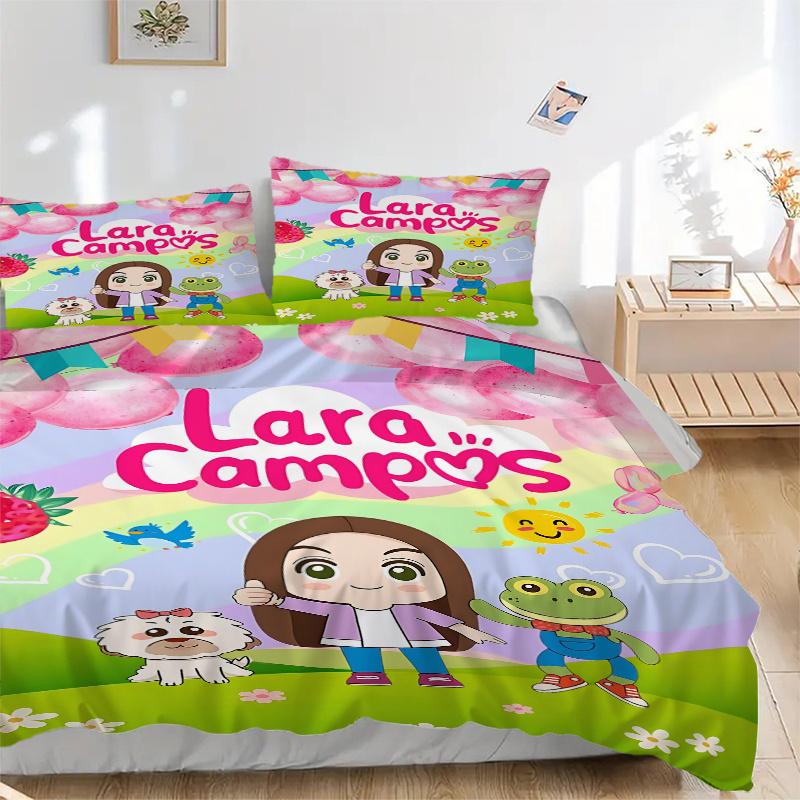 

3 шт. Комплект постельного белья Lara Campos для дома-Универсальный трехсекционный комплект для спальни, гостевой комнаты, гостиной, отеля-Идеальный подарок для 135x200cm