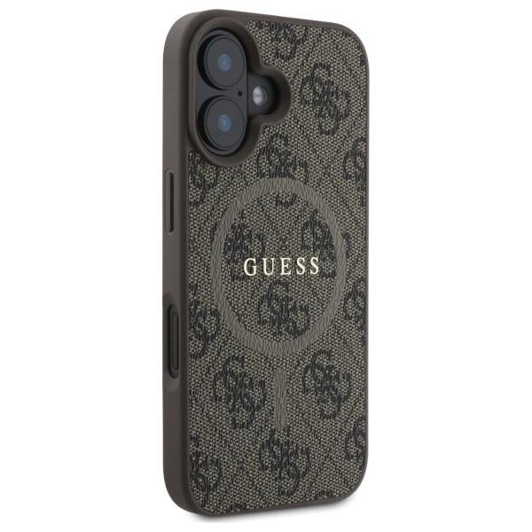 Guess Guhmp16Sg4Gfrw Iphone 166.1 Brązowy/Brown Hardcase 4G Ring Classic Logo Magsafe