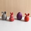 Silicone Candle Mold Egg Bunny Bunny Ornament Craft Creative Plaster Mold  Home Decor