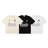 RHUDE Sunset Graphic T-Shirt Men Women Loose Fit Short Sleeve Tee Casual Streetwear