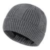 Men's Winter Fleece-Lined Thermal Wool Hat Versatile Cold-Weather Protection Adult Knitted Beanie