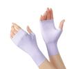 UV Protection Fingerless Manicure Gloves - Black, Breathable, Thin Ice Silk, Shields Against Radiation for Nail Lamp.