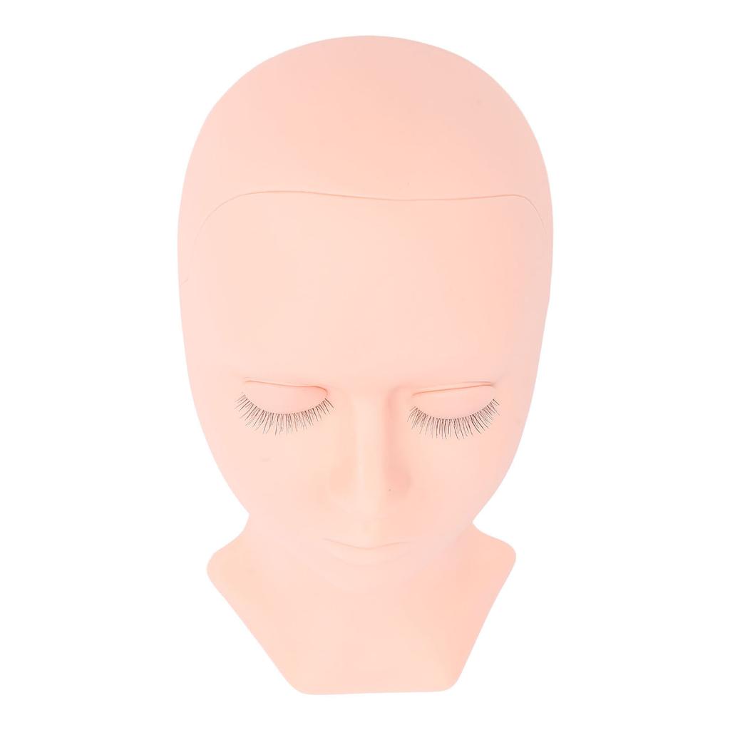 Lash Mannequin Head Silicone Removable Eyelid Realistic Multipurpose Makeup Practice Mannequin Head