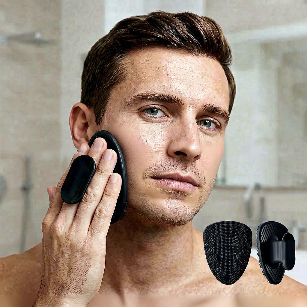 Premium Waterproof Hand-Held Silicone Facial Cleansing Brush for Exfoliating Dead Skin Removal & Nourishing Face Scrubbing Care