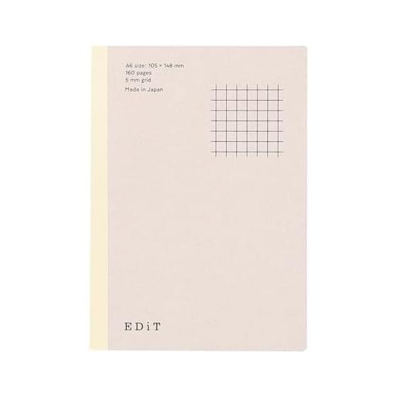 EDiT Marks Notebook using notebook paper, A6, 160 pages, 5mm grid ruled EDI-NB35-A